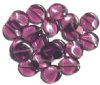 20 16mm Amethyst Wavy Disks